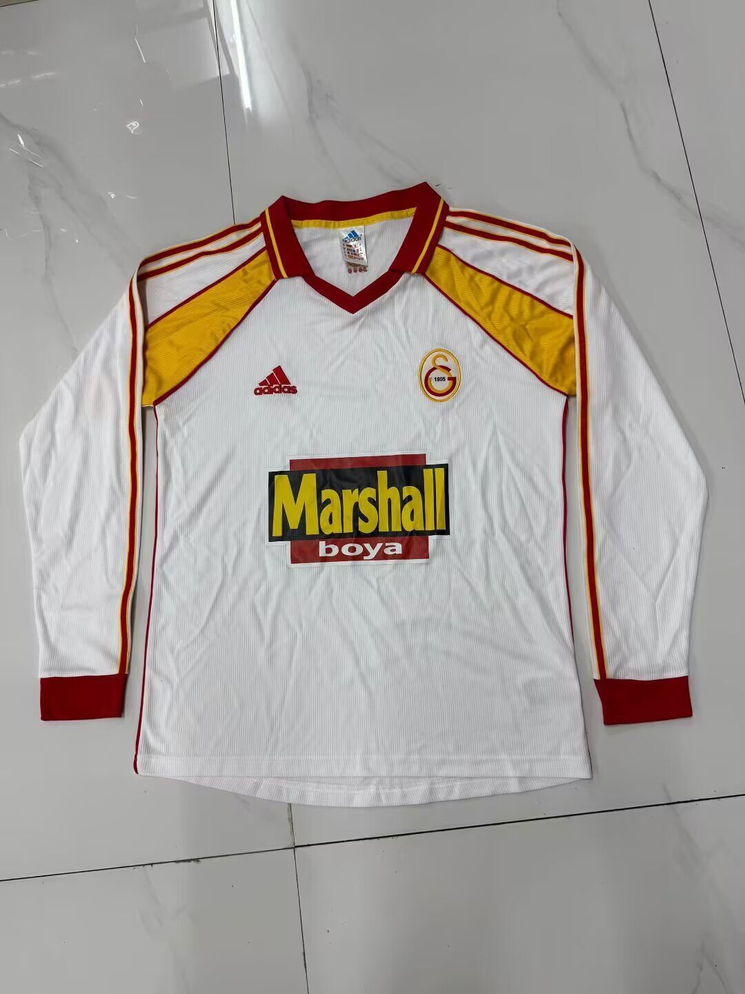 AAA Quality Galatasaray 99/00 Away White Long Soccer Jersey